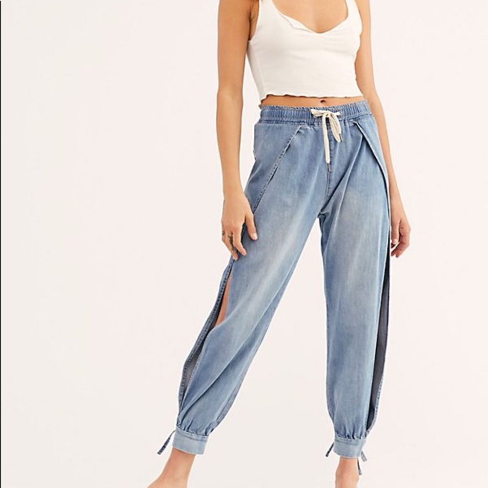 OneTeaspoon Split Seam Hareem Jeans - Picture 4 of 7
